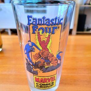 Fantastic Four Marvel pint glass. 2012